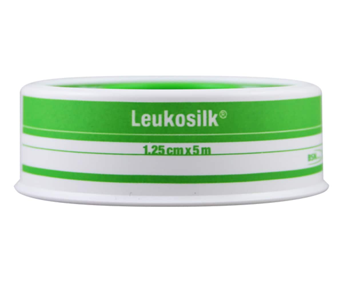 Leukosilk Hypoallergenic Silk Tape 1.25Cm X 5M 1 Roll
