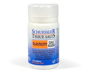 Schuessler Tissue Salts Calc Fluor Skin Elasticity 125 Tablets