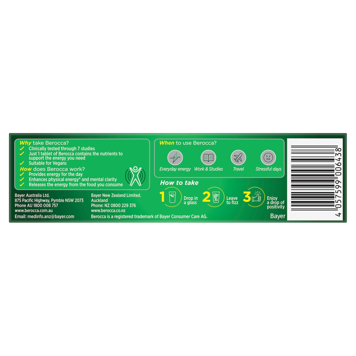 Berocca Energy Mango & Orange 15 Effervescent Tablet