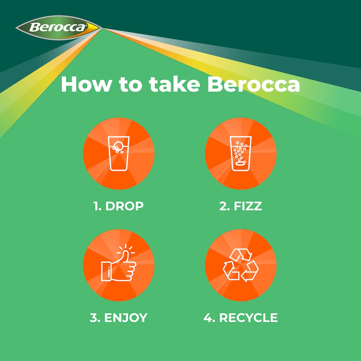 Berocca Energy Mango & Orange 15 Effervescent Tablet