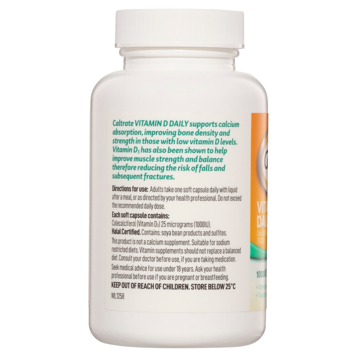 Caltrate Vitamin D 1000Iu 180 Capsules