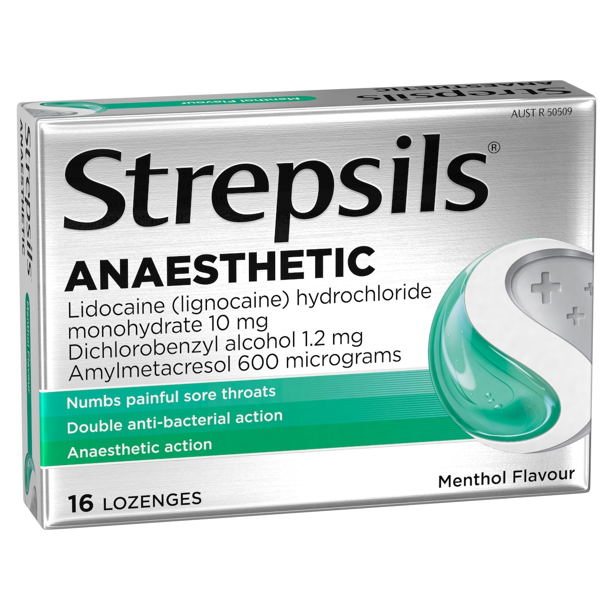 Strepsils Plus Anaesthetic Dual Action Menthol 16 Lozenges