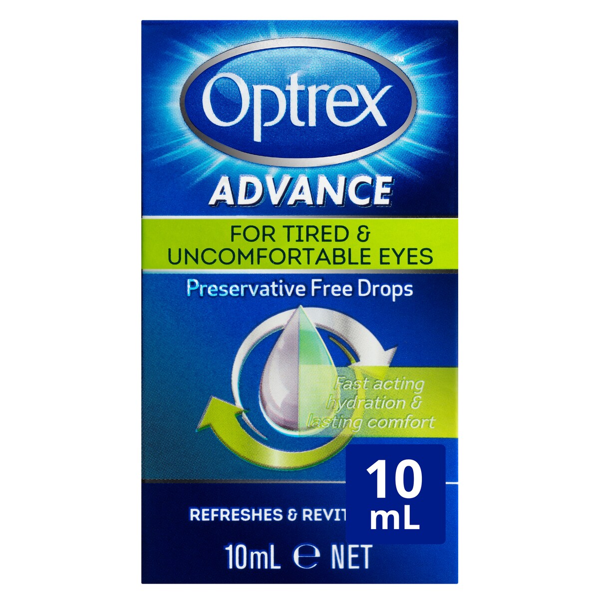 Optrex Advance Preservative Free Eye Drops 10Ml