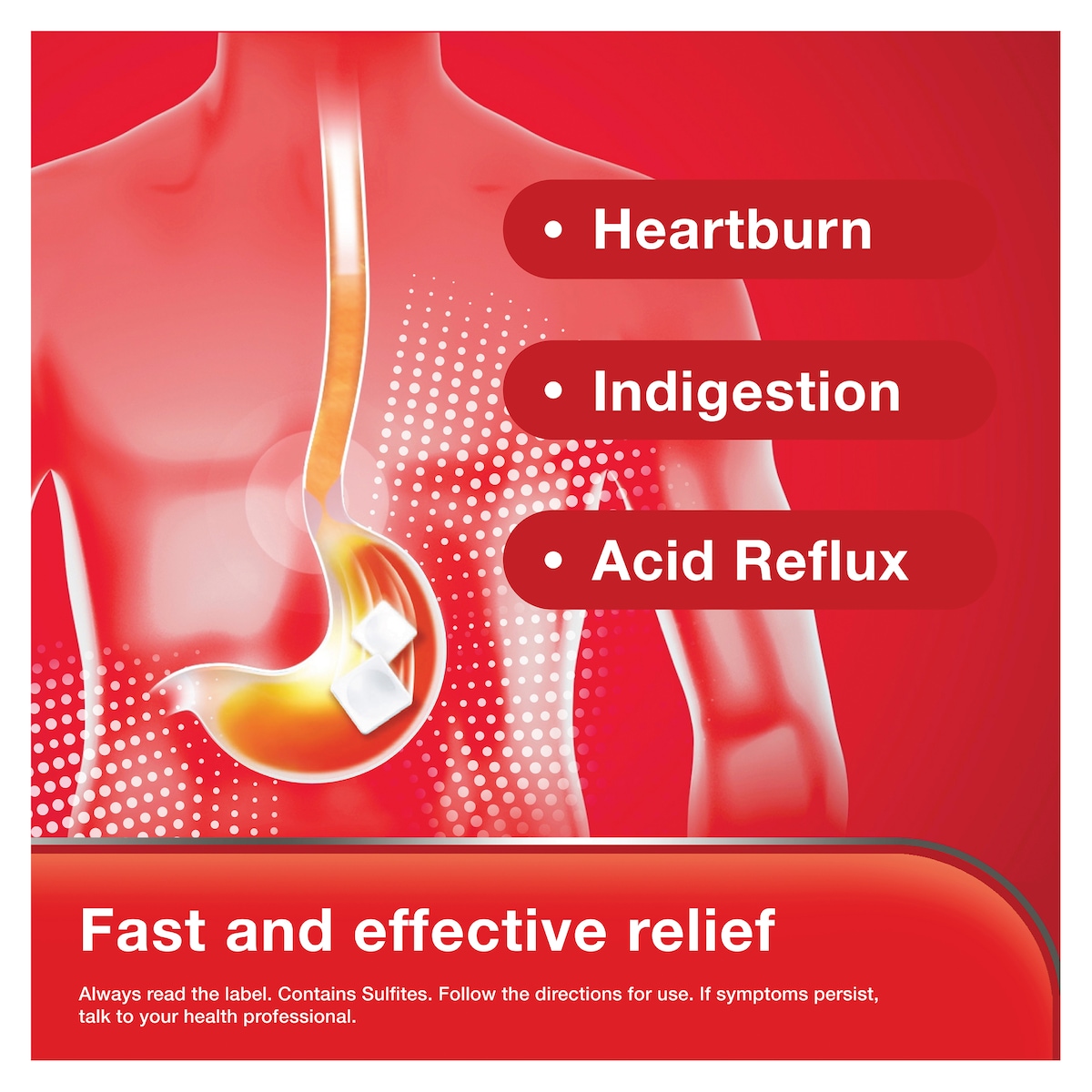 Rennie Indigestion & Heartburn Relief Spearmint 24 Chewable Tablets