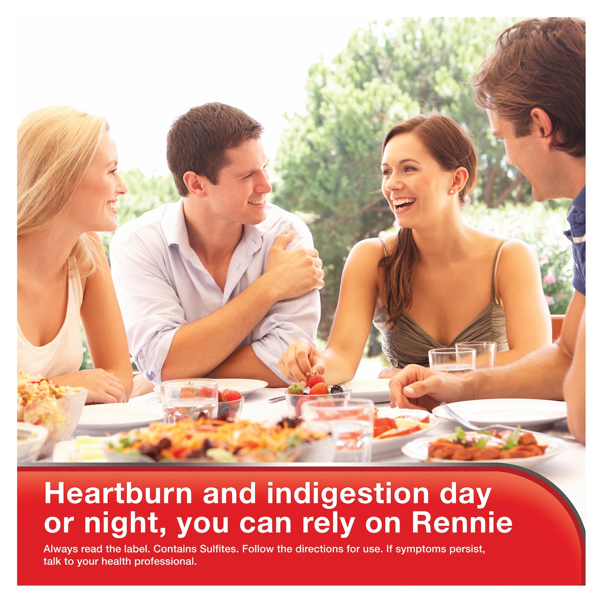 Rennie Indigestion & Heartburn Relief Spearmint 24 Chewable Tablets