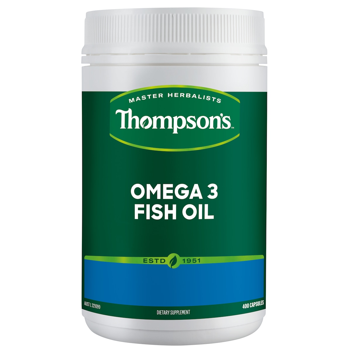 Thompsons Omega3 Fish Oil 400 Capsules