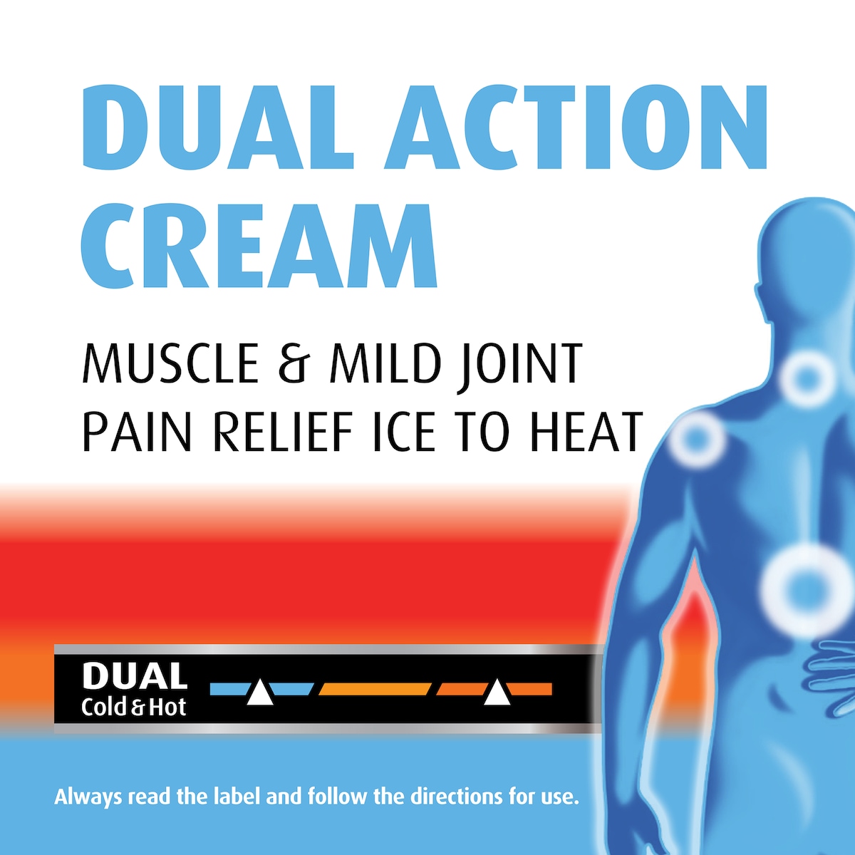 Dencorub Dual Action Cream Muscle & Joint Pain Relief 100G