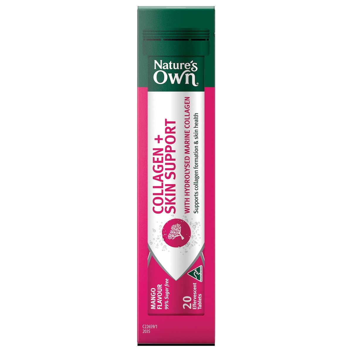 Nature's Own Collagen + Skin Support Effervescent 60 Tablets