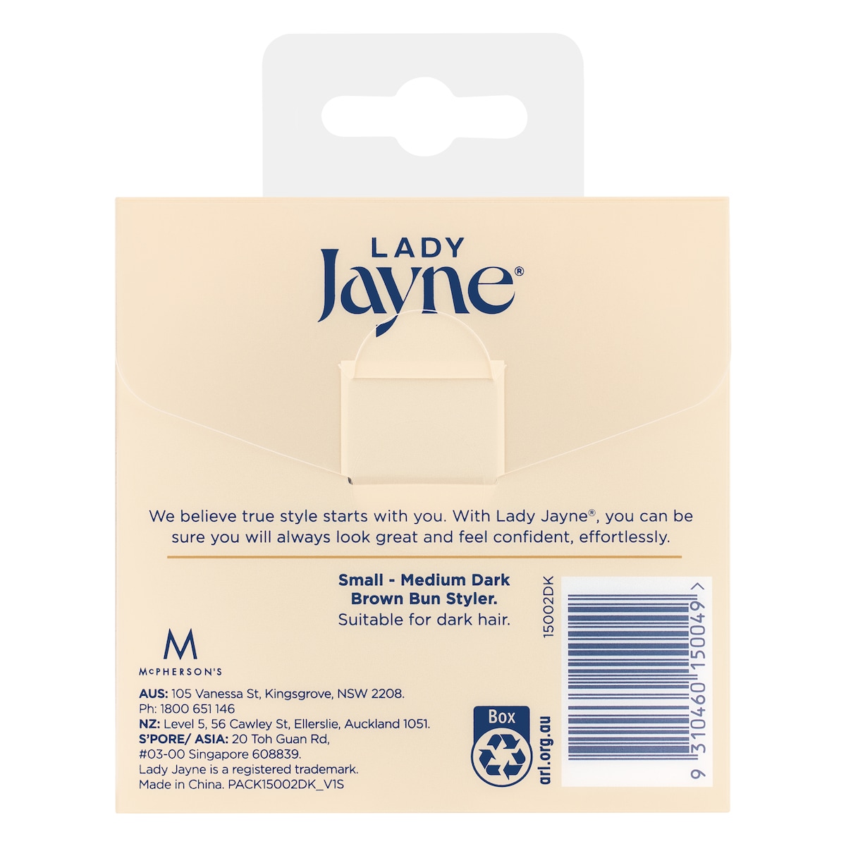 Lady Jayne Bun Styler Kit Dark Small/Medium