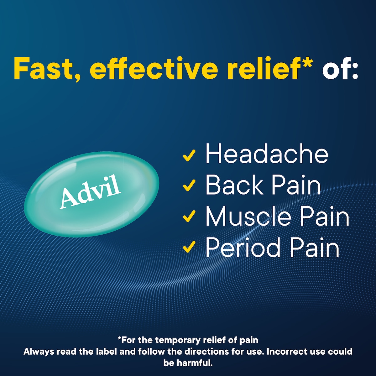 Advil Minis Fast Pain Relief 20 Liquid Capsules