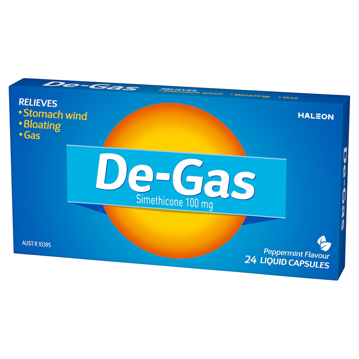 De-Gas Peppermint Flavour 24 Capsules