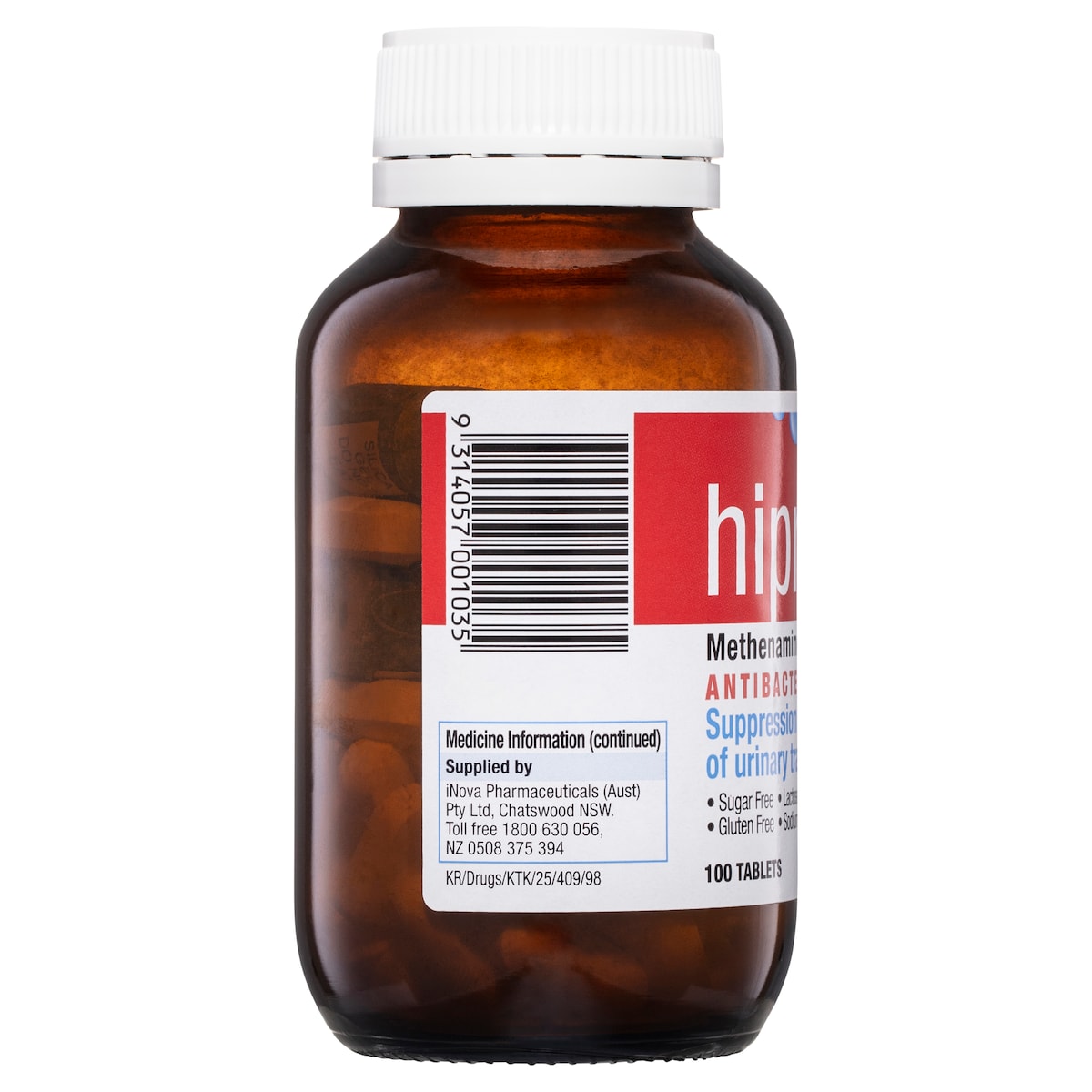 Hiprex Urinary Tract Antibacterial 100 Tablets