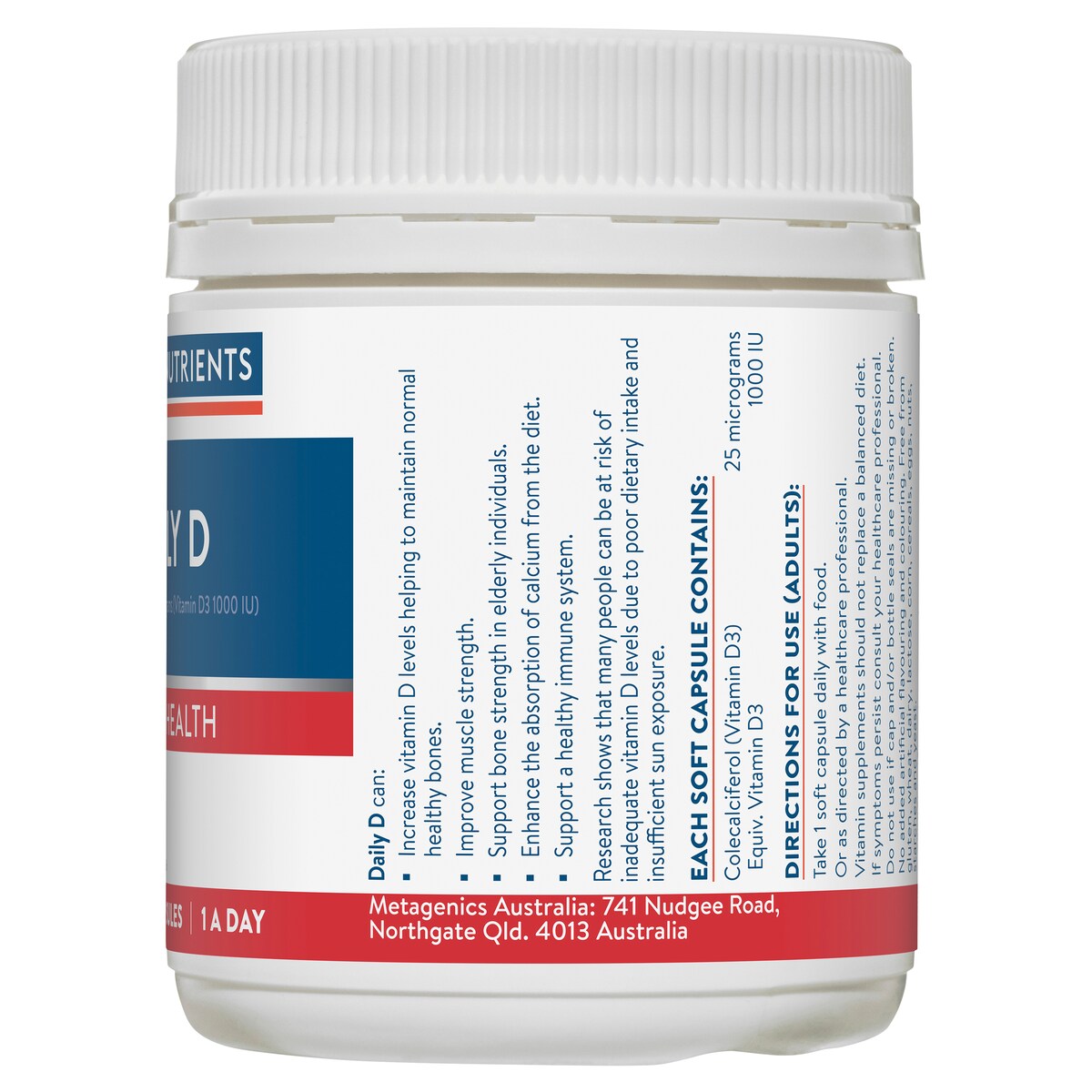 Ethical Nutrients Daily D One-A-Day 270 Capsules