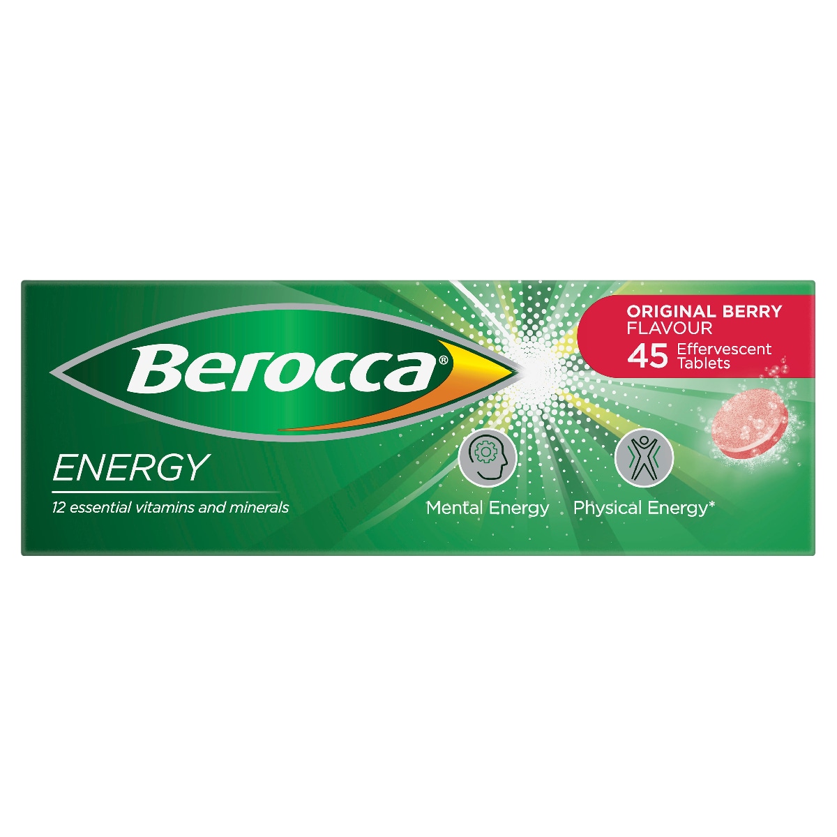 Berocca Energy Original Berry 45 Effervescent Tablet