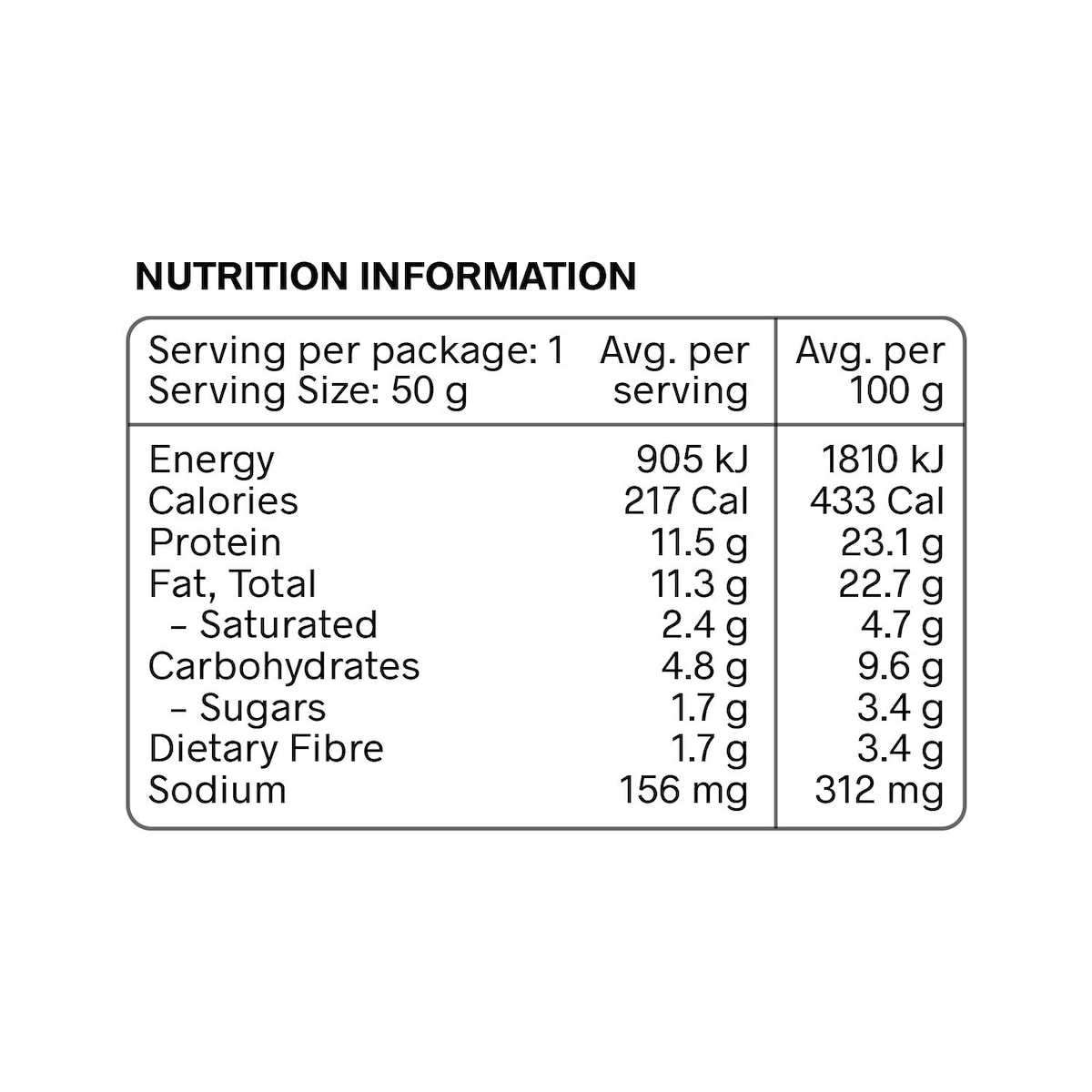 My Muscle Chef Low Carb Bar Honeycomb 12 X 50G