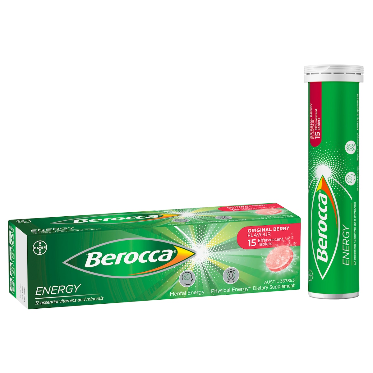 Berocca Energy Original Berry 15 Effervescent Tablet