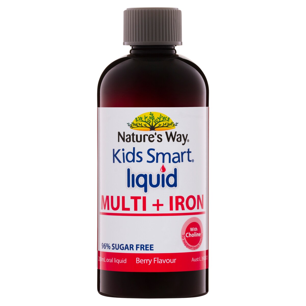 Natures Way Kids Smart Liquid Multi + Iron 96% Sugar Free 200Ml