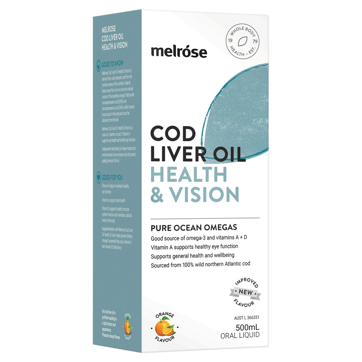 Melrose Cod Liver Oil Health & Vision 500Ml