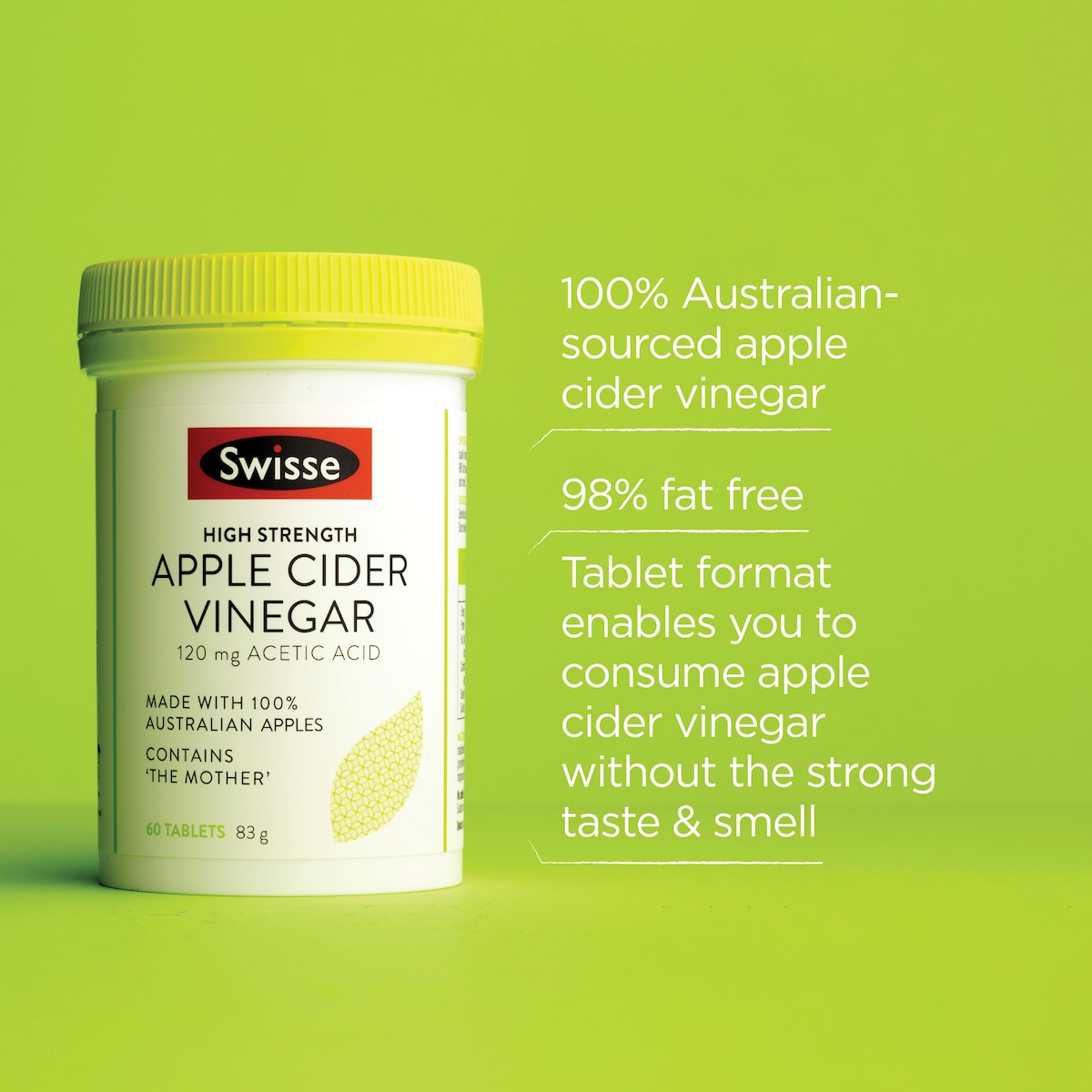 Swisse Hs Australian Apple Cider Vinegar 60 Tablets