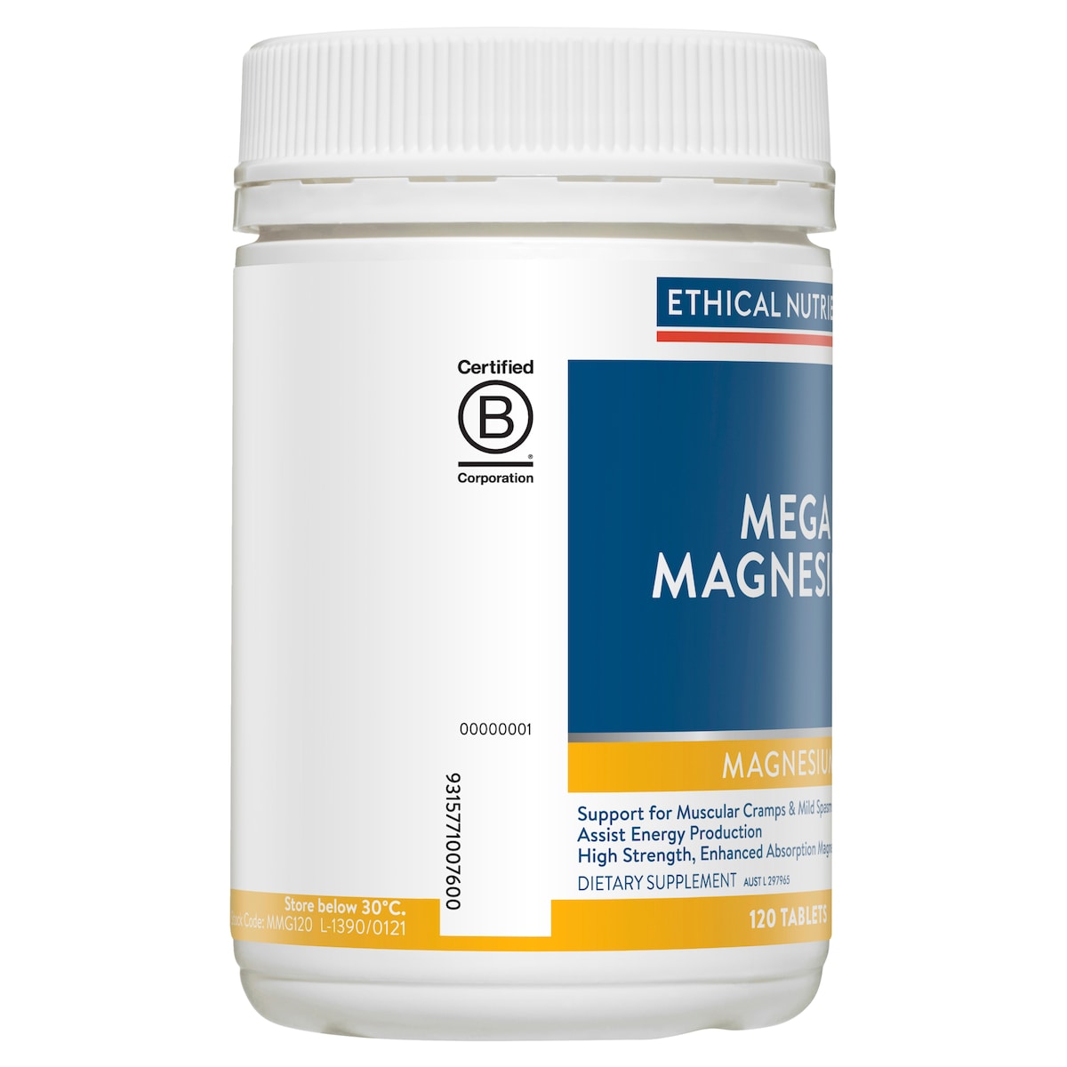 Ethical Nutrients Mega Magnesium 120 Tablets