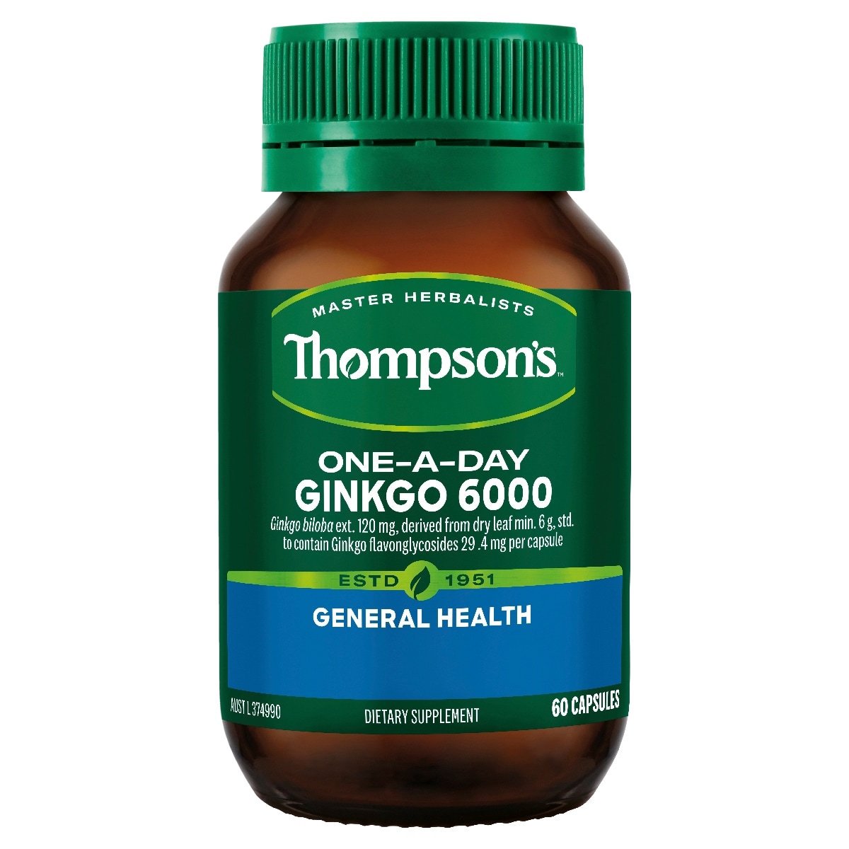 Thompsons One A Day Ginkgo 6000Mg 60 Capsules