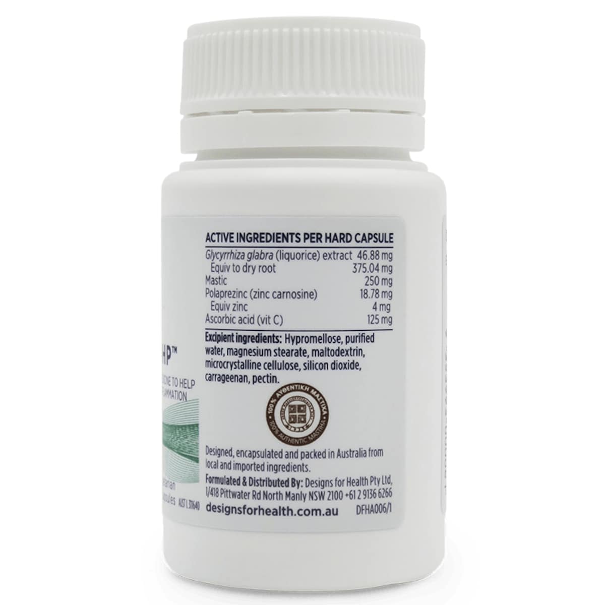 Designs For Health Gastromend-Hp 60 Vegetarian Hard Capsules