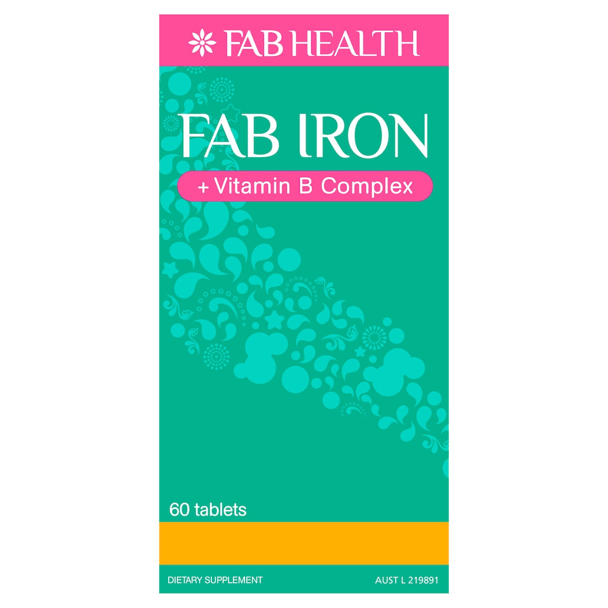 Fab Iron + Vitamin B Complex 60 Tablets