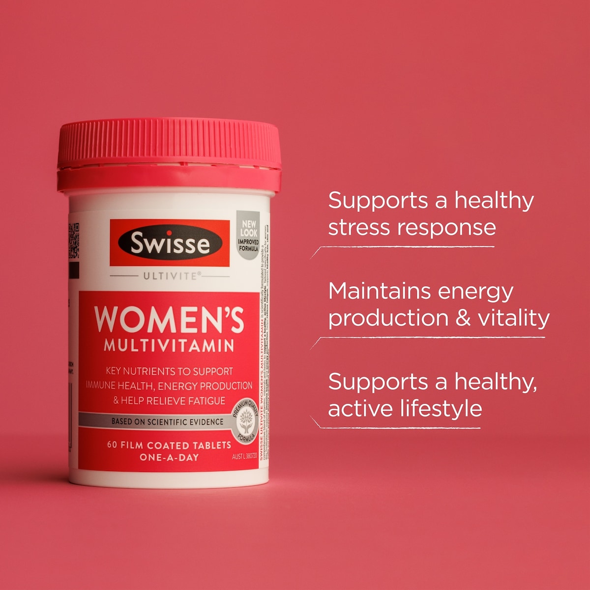 Swisse Ultivite Womens Multivitamin 60 Tablets (Improved Formula)