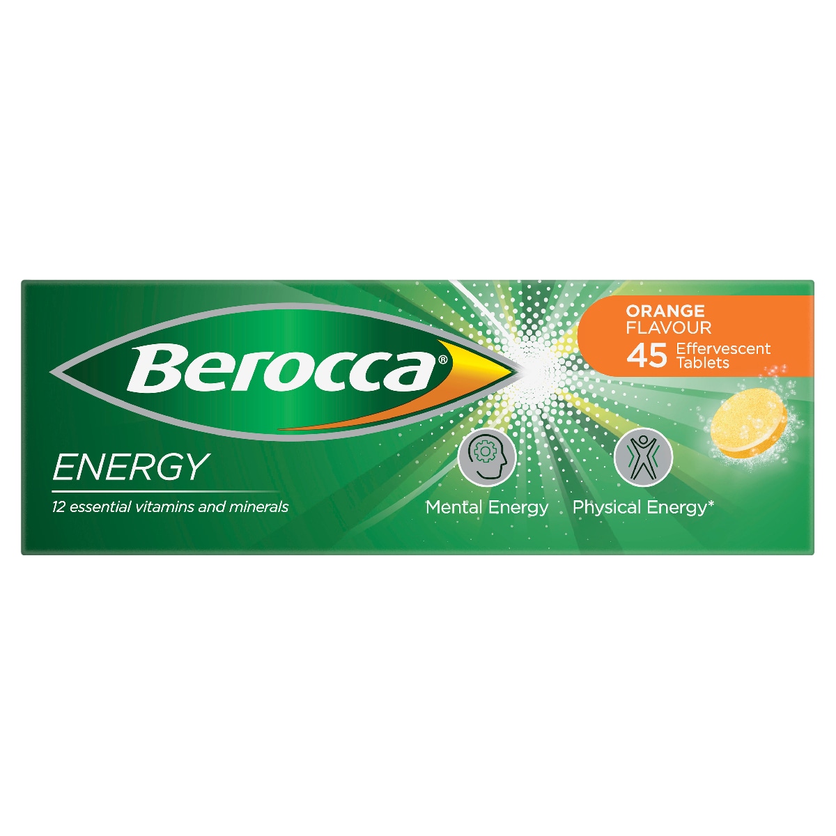 Berocca Energy Orange 45 Effervescent Tablet