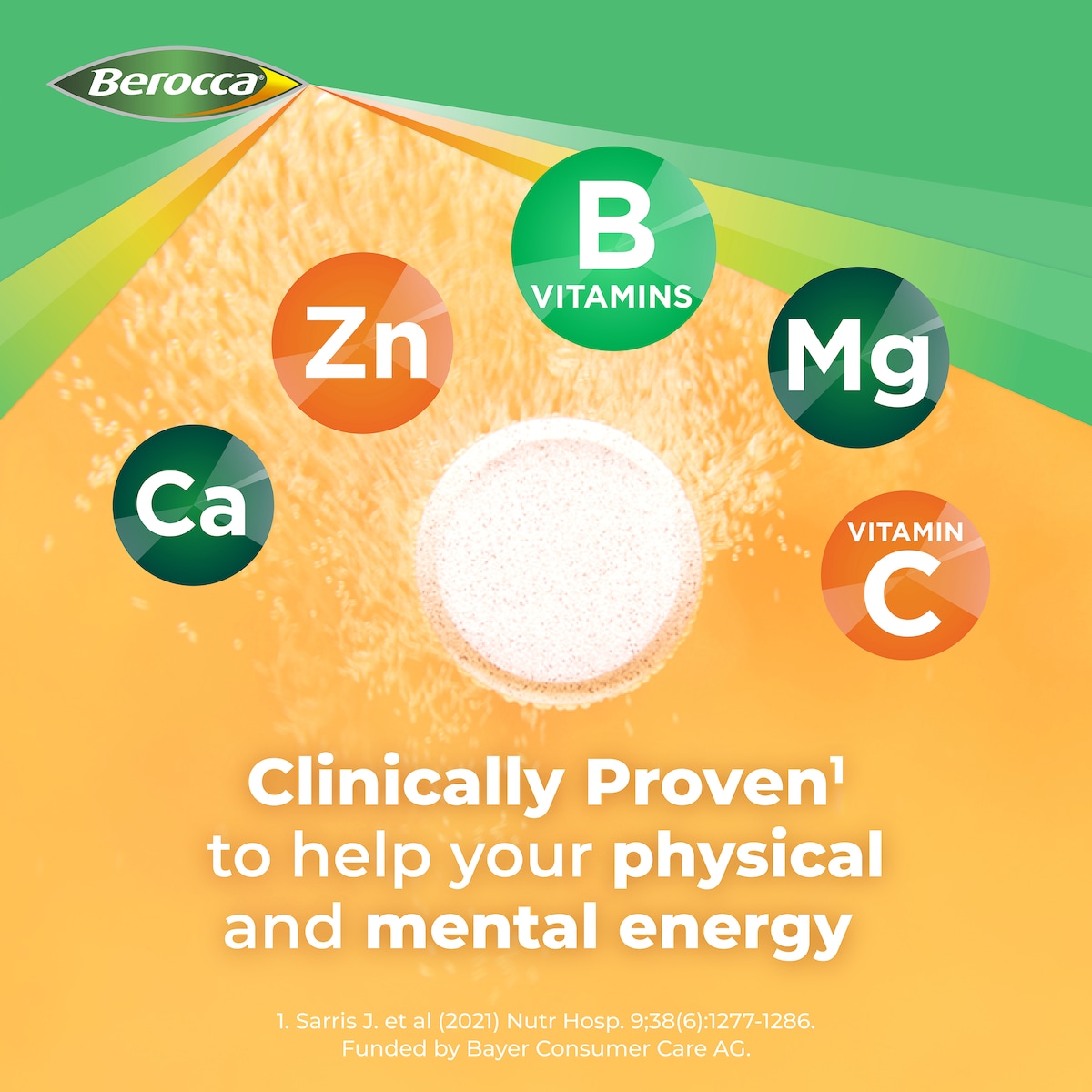 Berocca Energy Orange 45 Effervescent Tablet