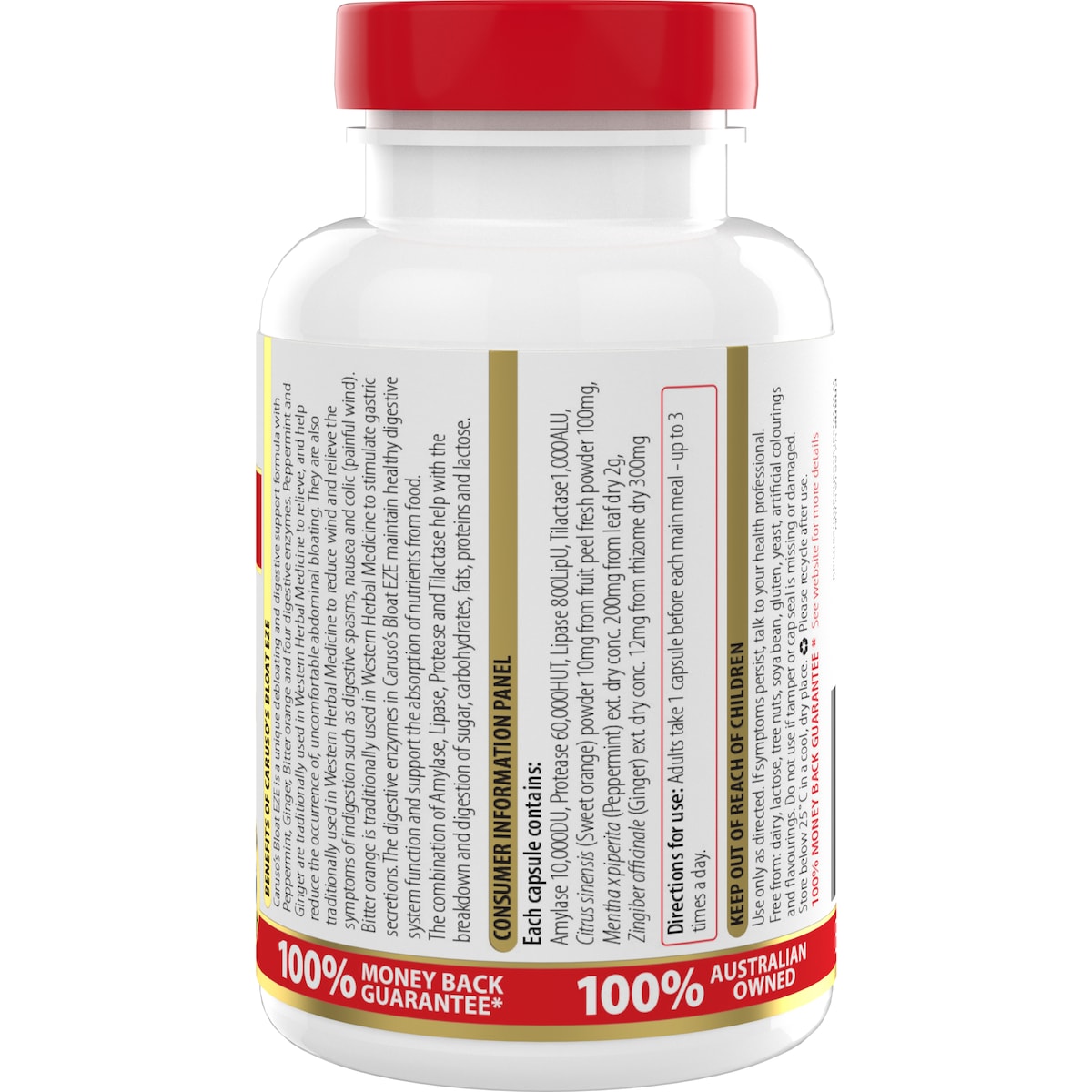 Caruso's Bloat Eze 60 Capsules