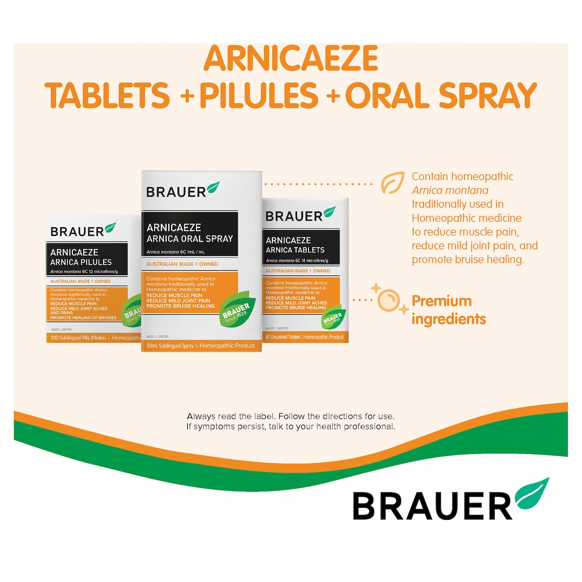 Brauer Arnicaeze Arnica Pilules 8G 200 Pack