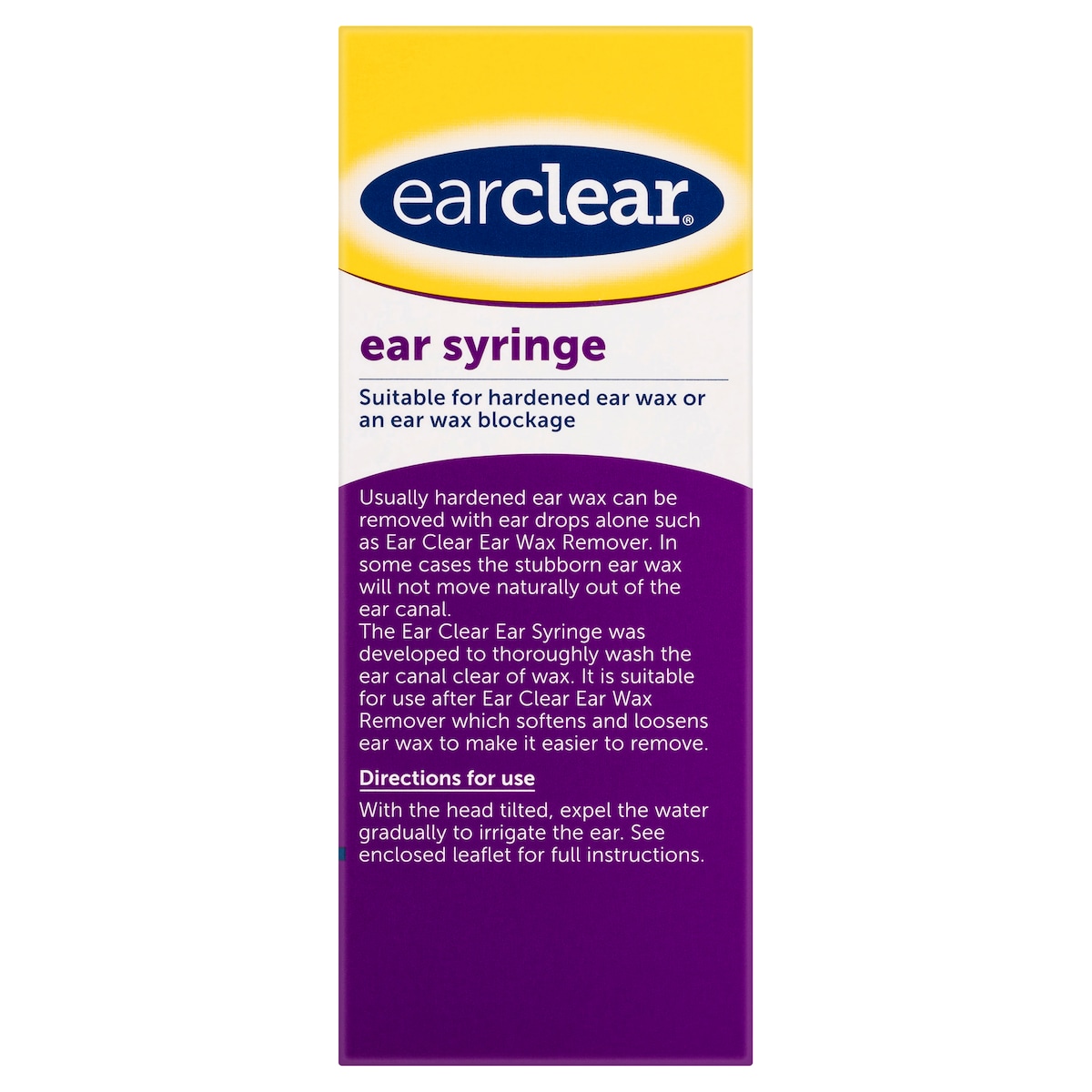 Earclear Ear Syringe For Wax Removal 1 Syringe