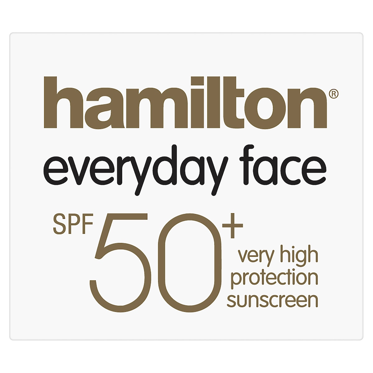 Hamilton Sunscreen Everyday Face Cream Spf50 75G