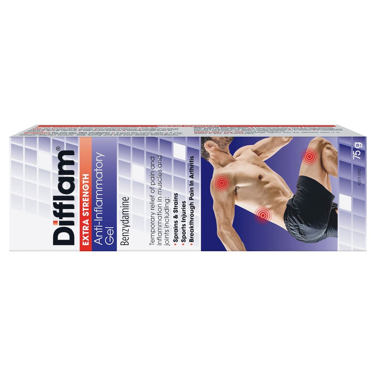 Difflam Extra Strength Anti-Inflammatory Gel 75G