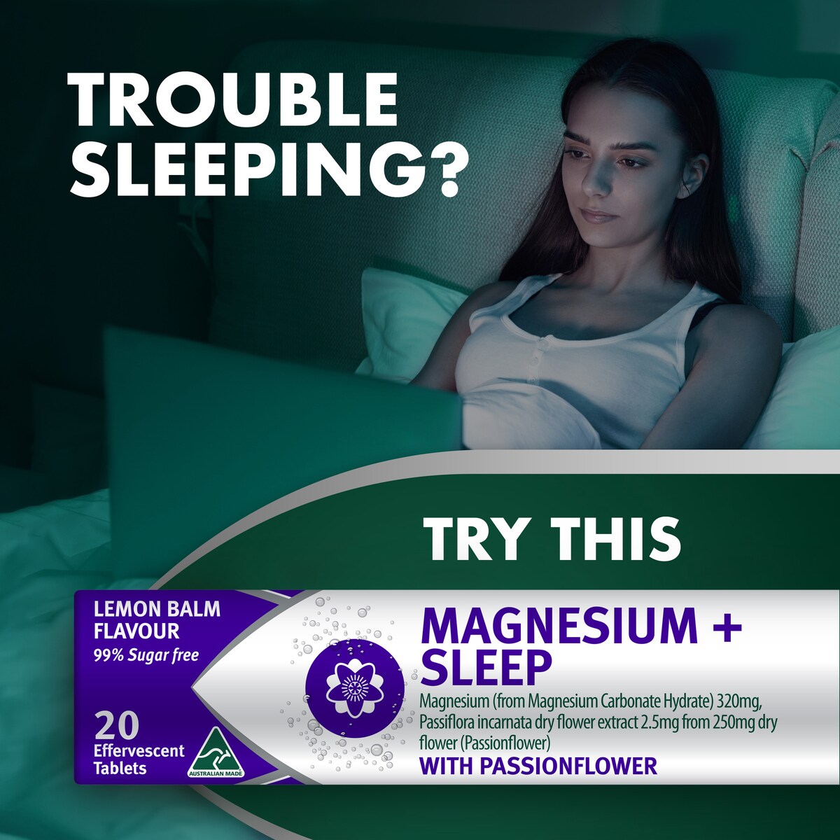 Nature's Own Magnesium + Sleep Effervescent 20 Tablets