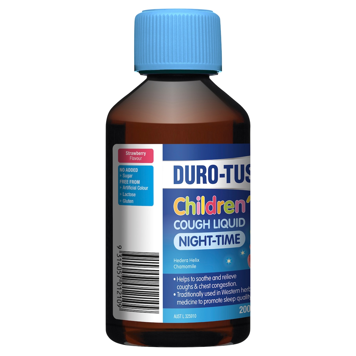 Durotuss Childrens Cough Liquid Night-Time Strawberry 200Ml
