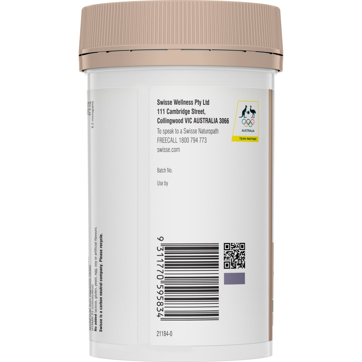 Swisse Ultiboost Magnesium Calcium + Vitamin D3 120 Tablets