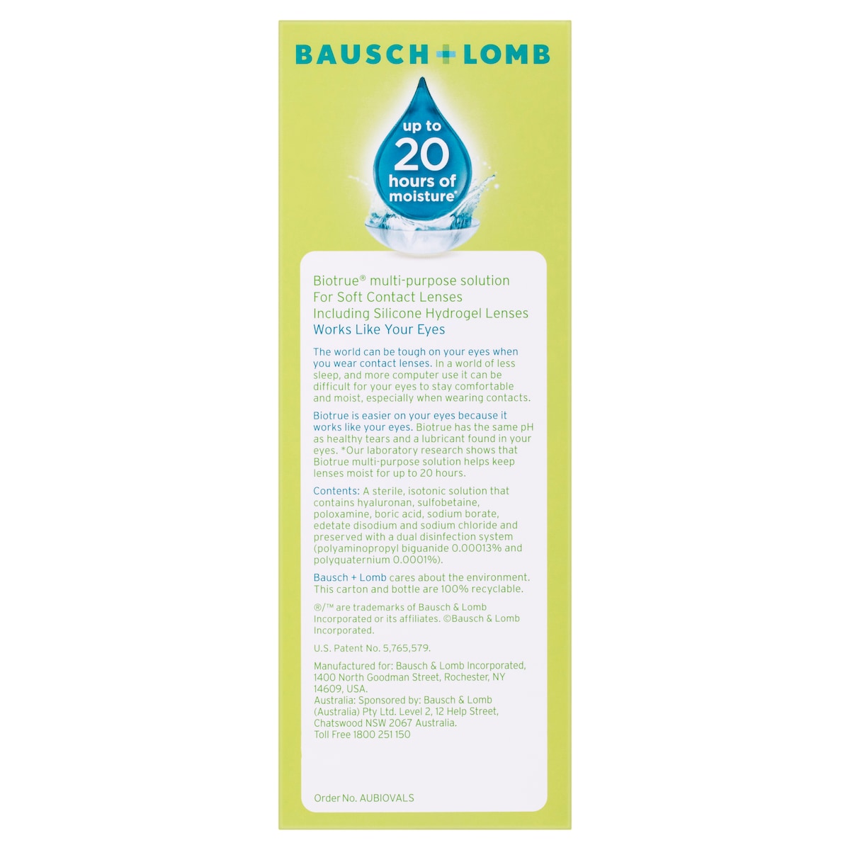 Bausch & Lomb Biotrue Multi-Purpose Solution 300Ml + 120Ml