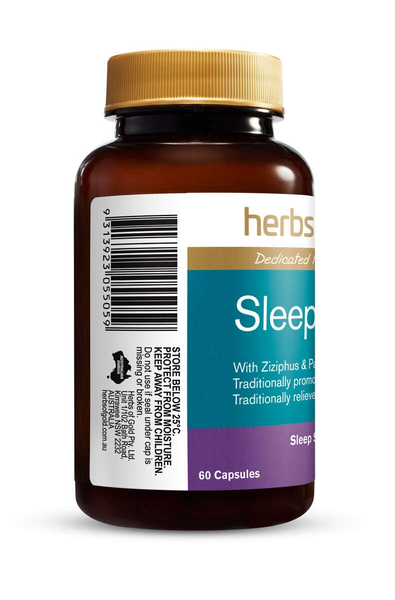 Herbs Of Gold Sleep Ease 60 Capsules