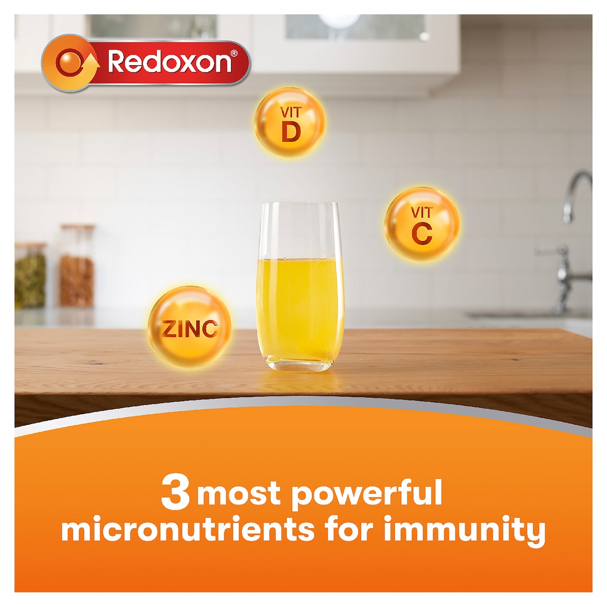 Redoxon Immunity Orange 15 Effervescent Tablets