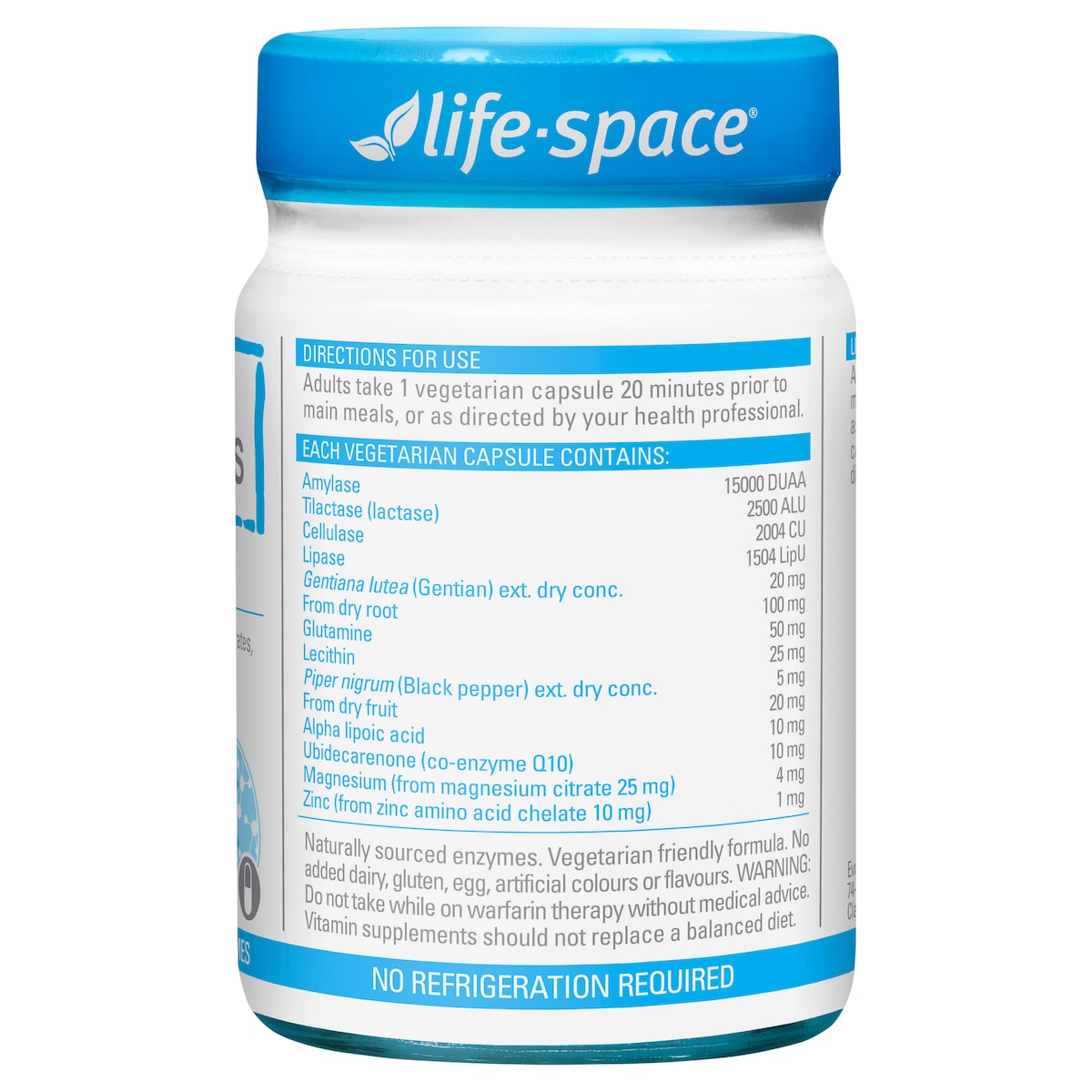 Life-Space Digestive Enzymes 60 Capsules