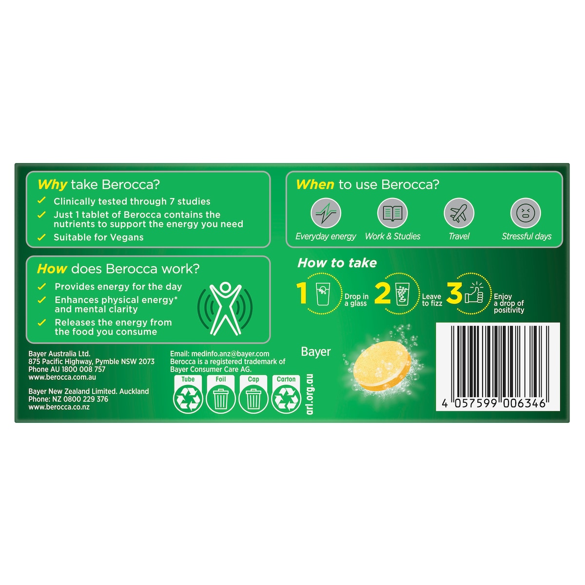 Berocca Energy Orange 30 Effervescent Tablet