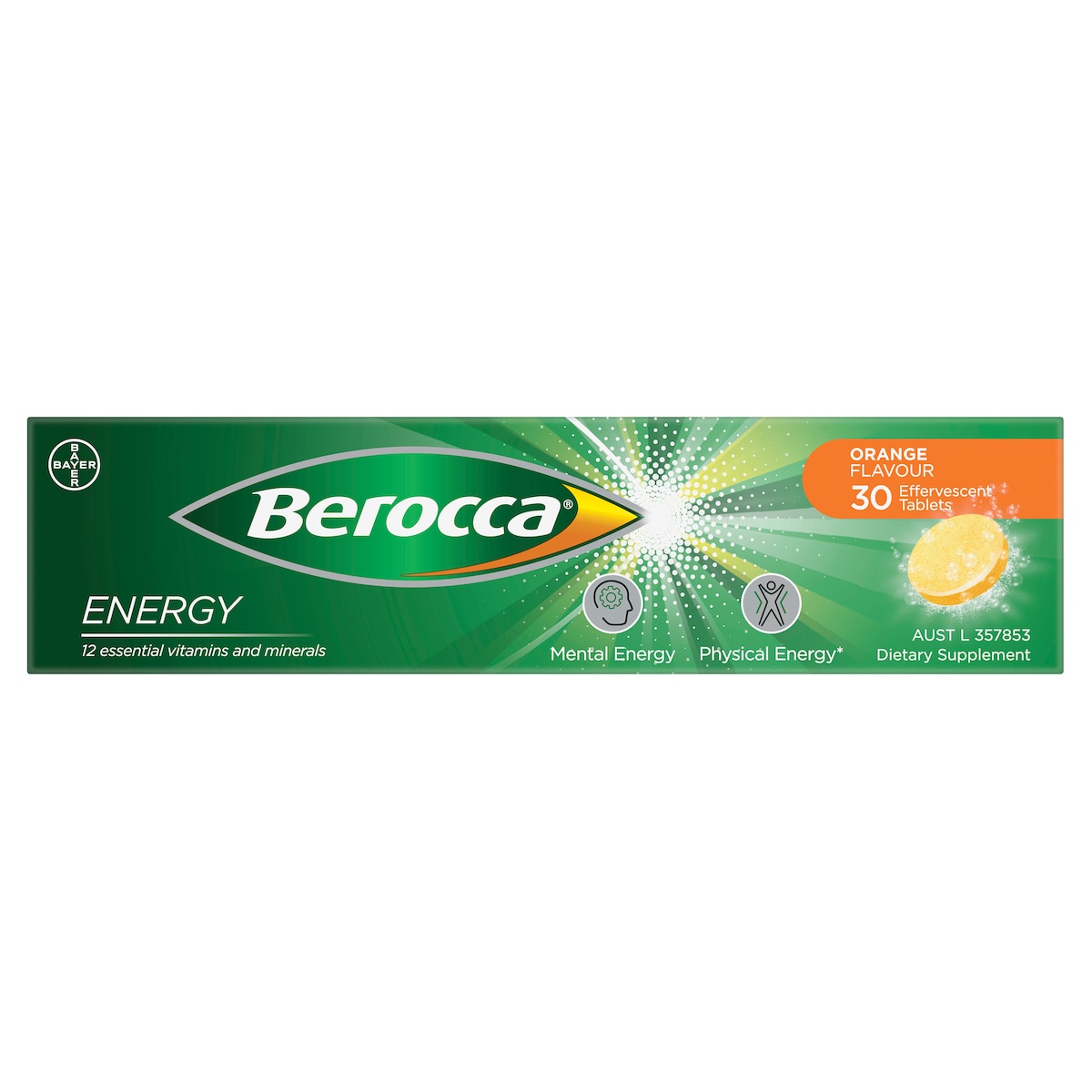 Berocca Energy Orange 30 Effervescent Tablet