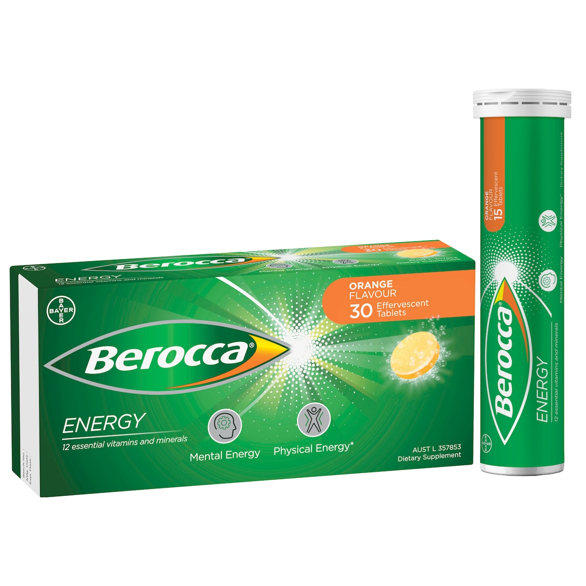 Berocca Energy Orange 30 Effervescent Tablet