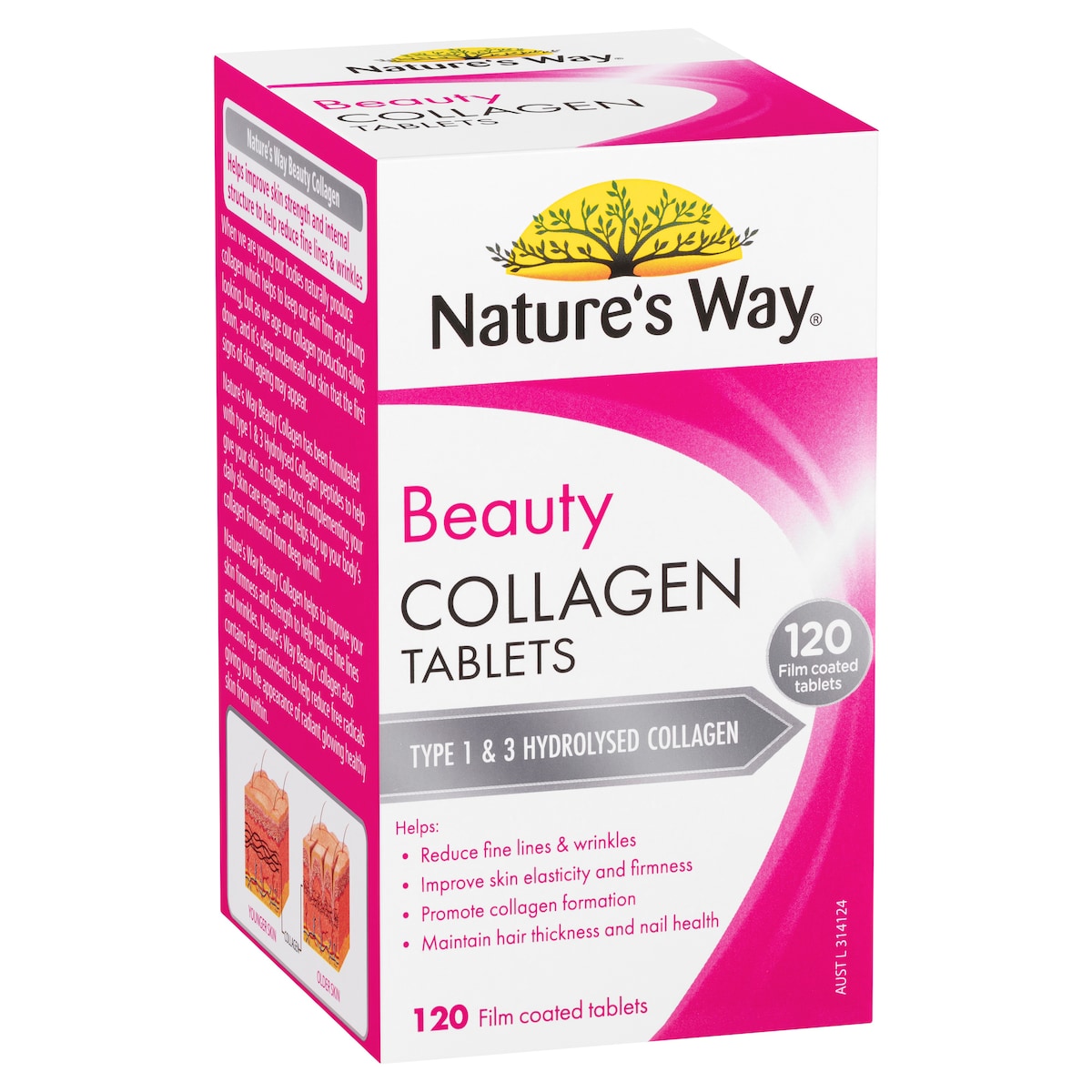 Natures Way Beauty Collagen 120 Tablets