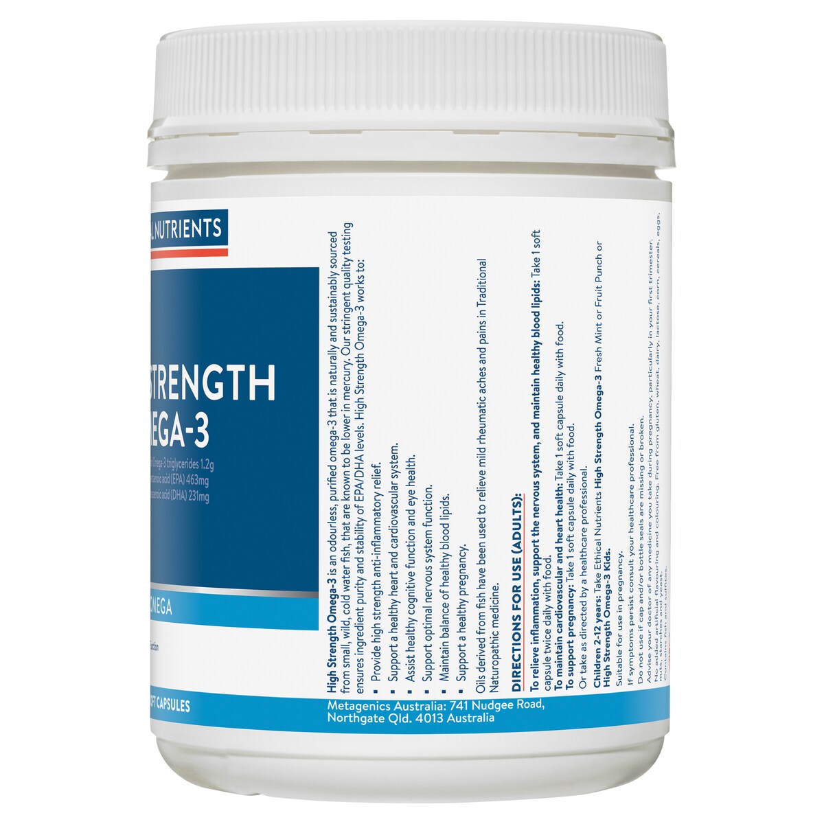 Ethical Nutrients High Strength Omega-3 220 Capsules