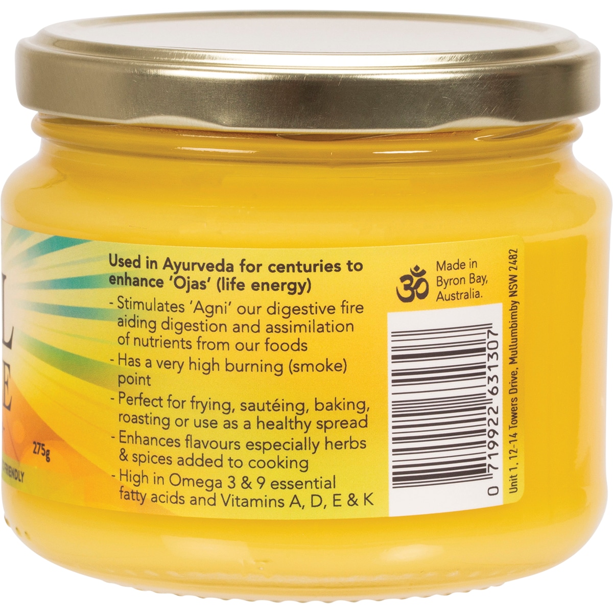 Sol Organics Organic Ghee 275G