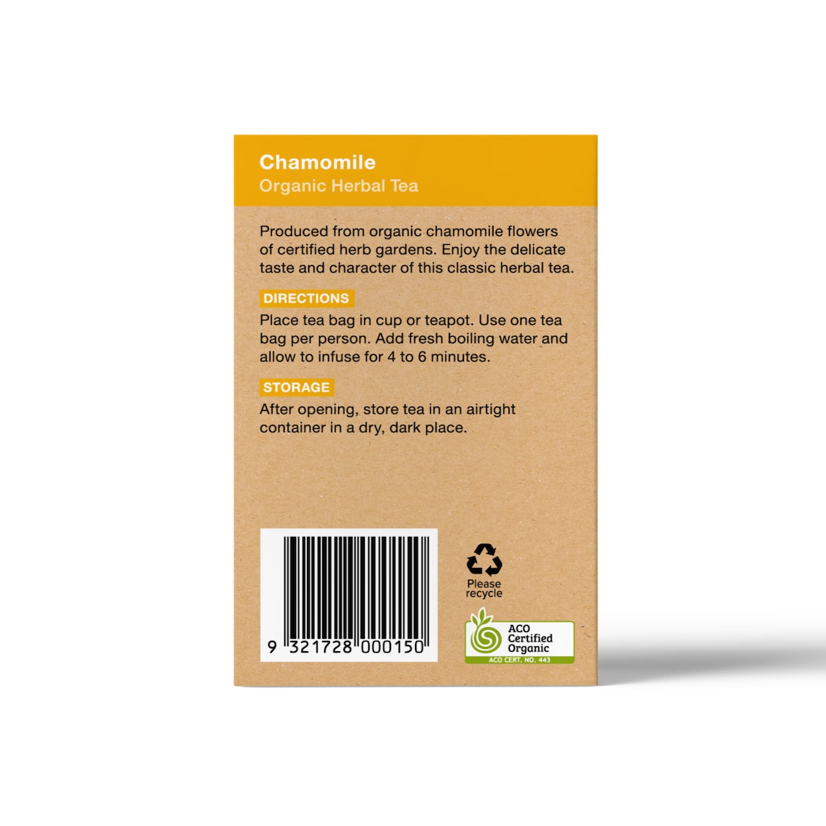 Planet Organic Chamomile Tea 25 Tea Bags