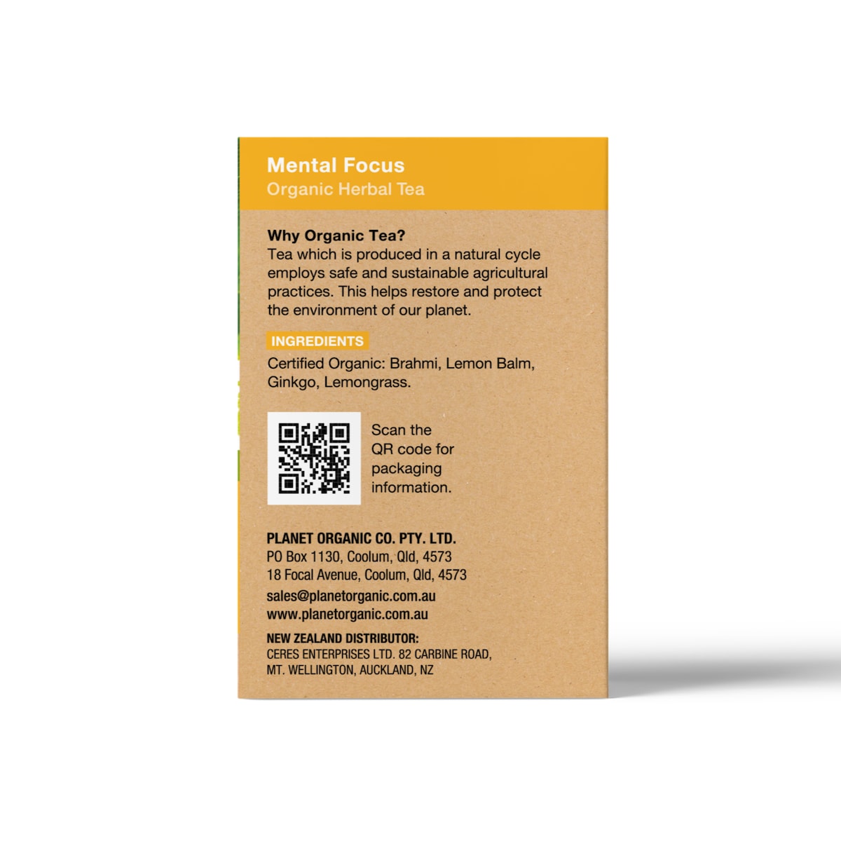 Planet Organic Mental Focus 25 Tea Bags